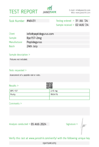 BPC-157 Peptide for Tissue Healing Research