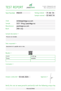SS - 31 Peptide for Mitochondrial Myopathy Treatment